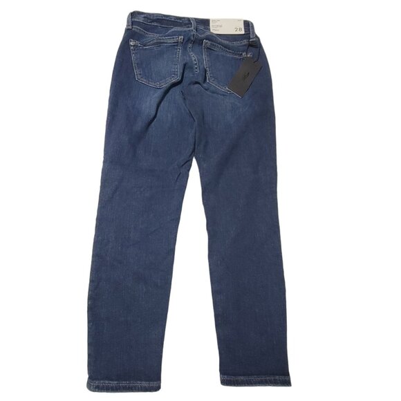 Silver Suki Skinny Crop Mid Rise Curvy Jeans Womens Size 26 Dark Wash Denim Pant - Picture 3 of 9